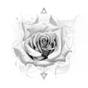 Rose tattoo design idea
