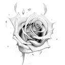 Rose tattoo design idea
