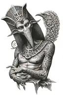 thoth god tattoo design idea