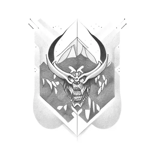 Fear God tattoo design idea