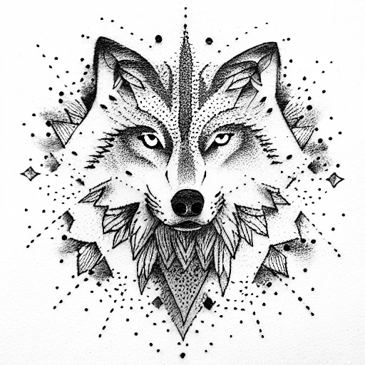 wolf tattoo design idea