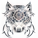 wolf tattoo design idea