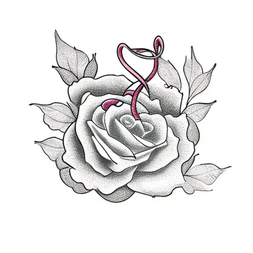 An elegant BDSM-inspired tattoo featuring Japanese rope bondage and cherry blossoms tattoo design idea