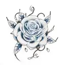 An elegant BDSM-inspired tattoo featuring Japanese rope bondage and cherry blossoms tattoo design idea