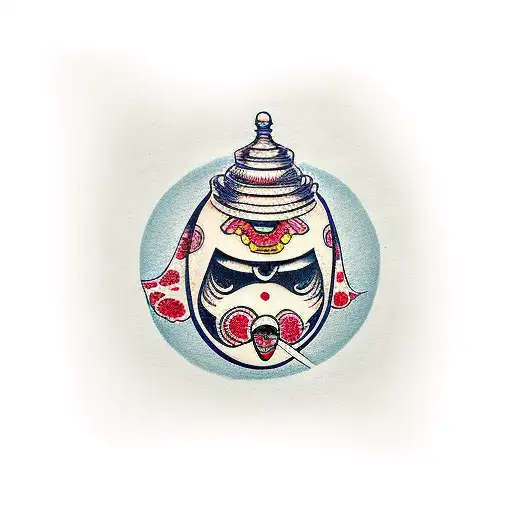 daruma  tattoo design idea