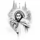 Jesus e Maria tattoo design idea