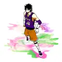 Sasuke Kobe Bryant Luffy  tattoo design idea