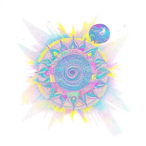 sublime sun remix tattoo design idea