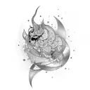 nothing lasts forever tattoo design idea