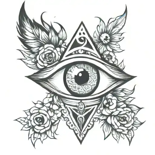 3rd eye inside tattoo design idea