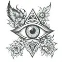3rd eye inside tattoo design idea