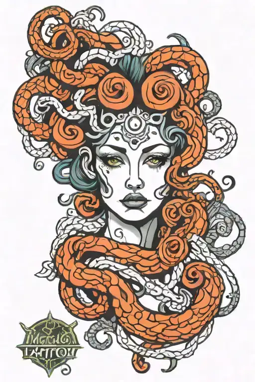 Medusa does tattoo design idea