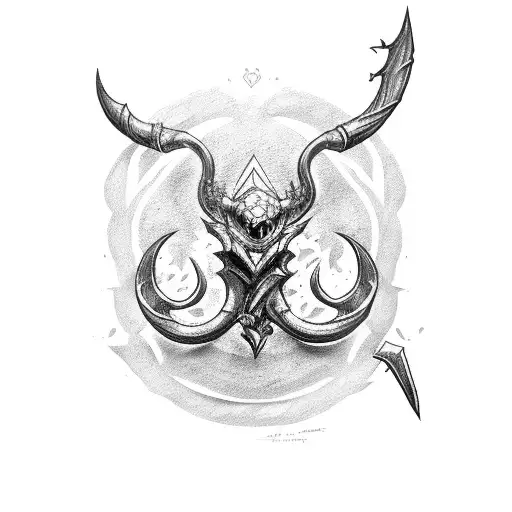 Thresh Hook from league of legends tattoo design idea