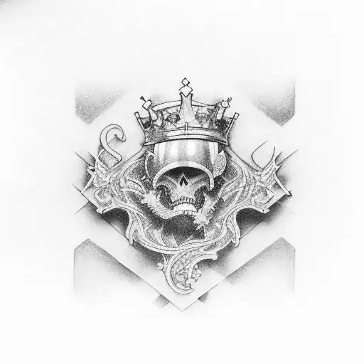 royal flush with these numbers; 5, 6, 7, 19, 19 tattoo design idea