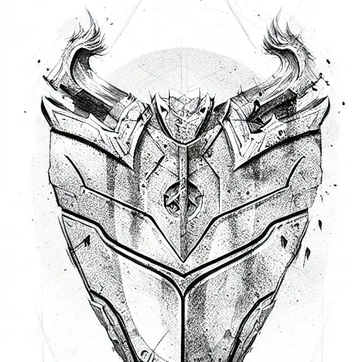 Shield tattoo design idea