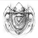 Shield tattoo design idea