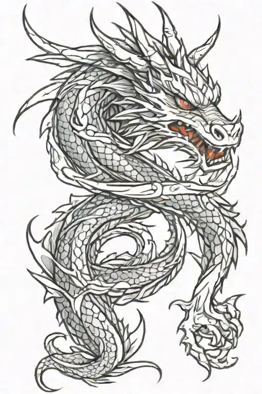 Dragon wrapping around arm tattoo tattoo design idea