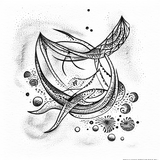 Ocean God tattoo design idea