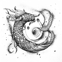 Ocean God tattoo design idea