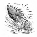 Ocean God tattoo design idea