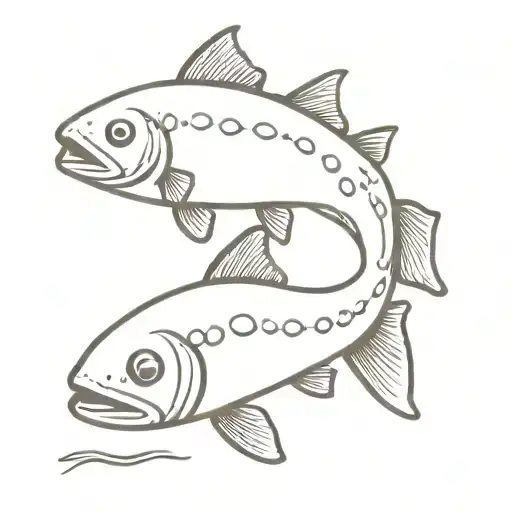 a brook trout  tattoo design idea