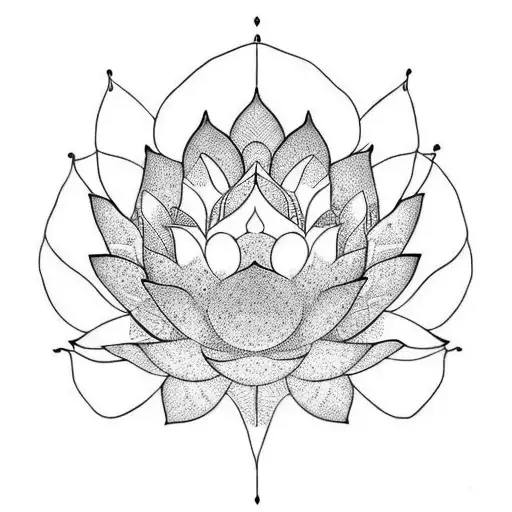 Lotus Flower with the word Nankurunaisa  tattoo design idea