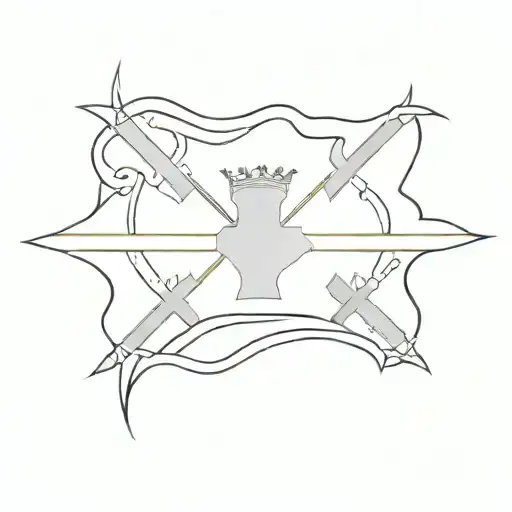 half usa half scotland  tattoo design idea