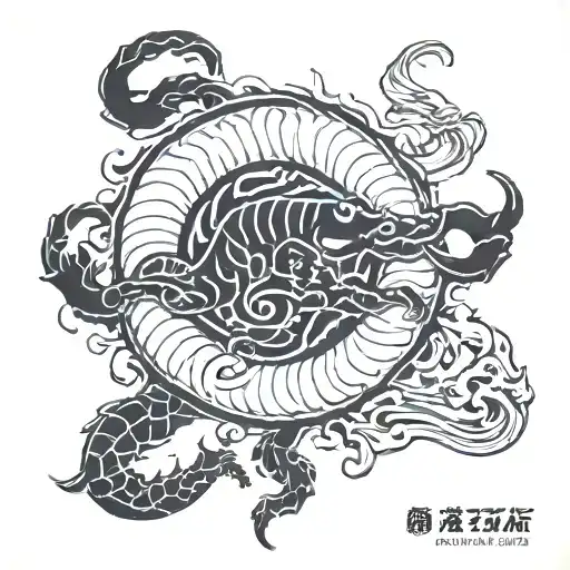 scorpio and taurus sign tattoo design idea