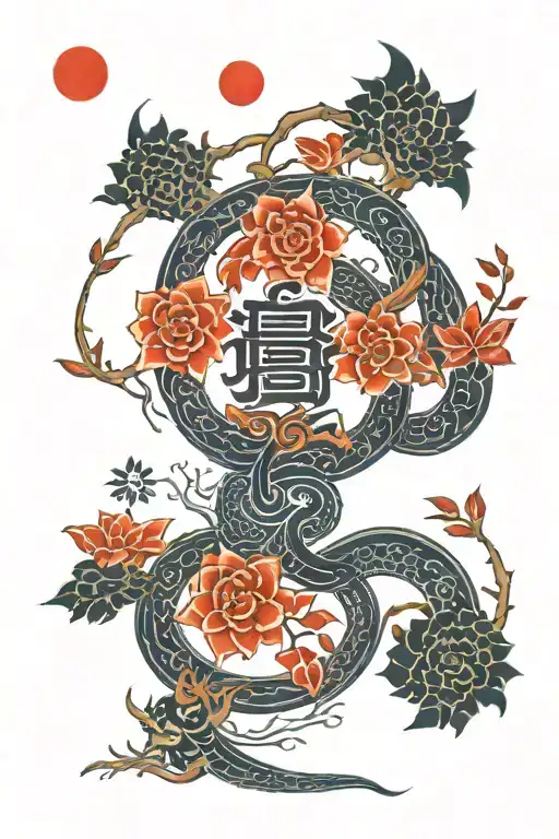 chakra gates someone walking tattoo design idea