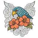 oahu hawaii inspired tattoo design idea