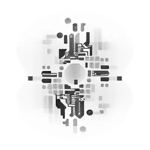 Design a sleek and minimalistic computer chip tattoo on the client's wrist, blending their passion for technology with a touch of elegance tattoo design idea