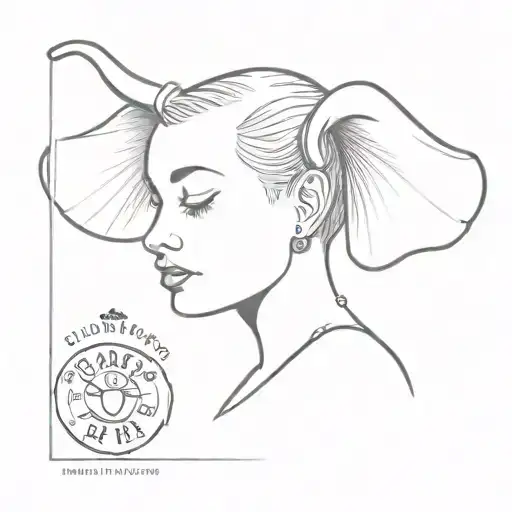 dumbo ears tattoo design idea