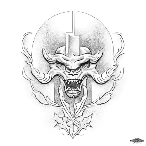 borussia mönchengladbach old and new, in a laurel wreath tattoo design idea