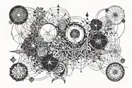 Everything is connected tattoo design idea