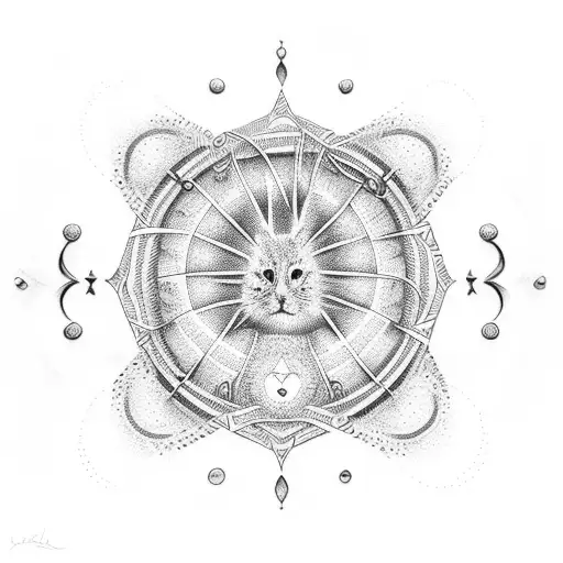 names in circle with infinity heart in middle tattoo design idea