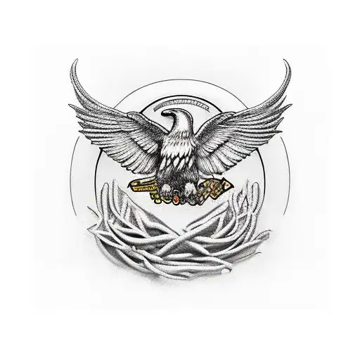 Cuervo, horizontal, estilo occidental, blanco y negro  tattoo design idea