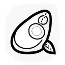 avocado  tattoo design idea