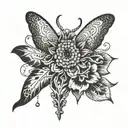 70s inspired tattoo featuring tattoo design idea