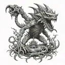 demogorgon tattoo design idea