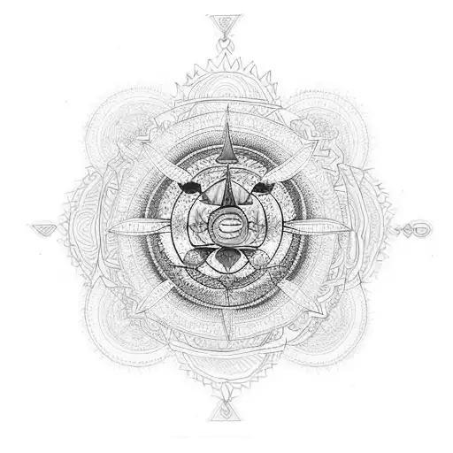 7 chakras tattoo design idea