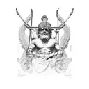 hermes god tattoo design idea