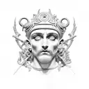 hermes god tattoo design idea