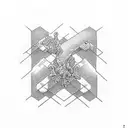 three nail cross tattoo design idea