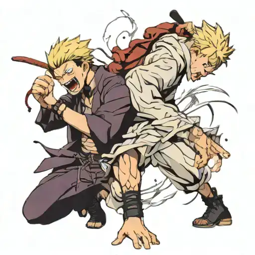 Jujutsu Kaisen's fight scene tattoo design idea