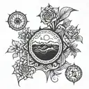 Design a tattoo inspired by Matt, Chris, and Nick Sturniolo's art style tattoo design idea