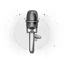 microphone with music notes tattoo design idea