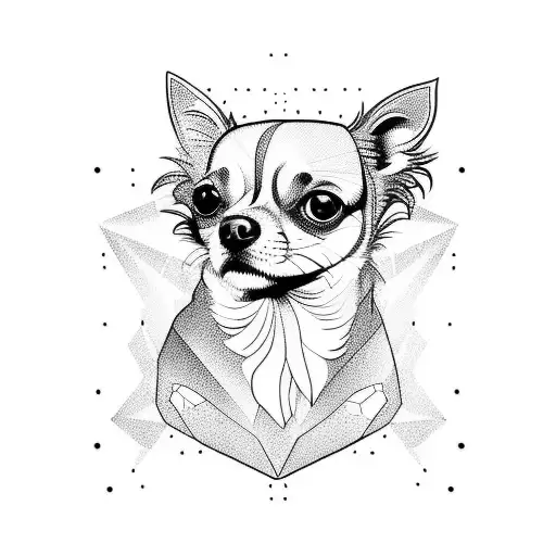 chihuahua  tattoo design idea