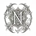 initials: cylyby tattoo design idea