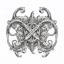 initials: cylyby tattoo design idea