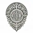 initials: cylyby tattoo design idea